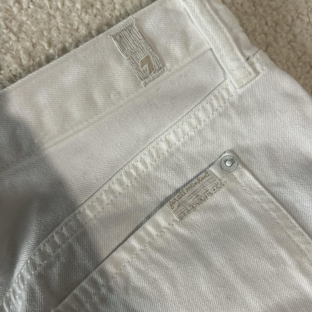 7 For All Mankind Monroe Cutoff Button Fly Denim Shorts Size 25 - Picture 5 of 11